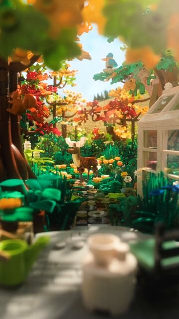 "Олень попал на камеру заднего двора" - LEGO Stop Motion Animation