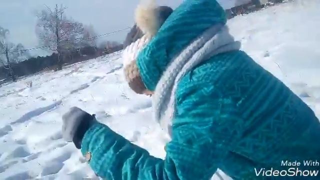 Вот как мы катаемся на лыжах