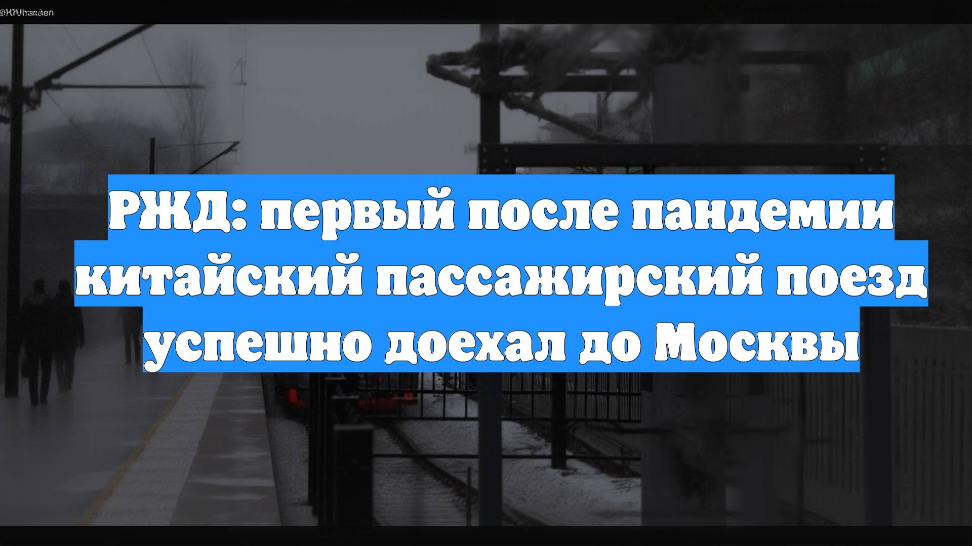 РЖД: первый после пандемии китайский пассажирский поезд успешно доехал до Москвы