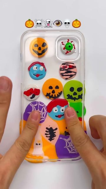Satisfying halloween shape #satisfying #satisfyingart #halloween #halloween2024 #iphone #art #colors