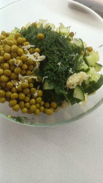 Быстрый, вкусный, постный салат.