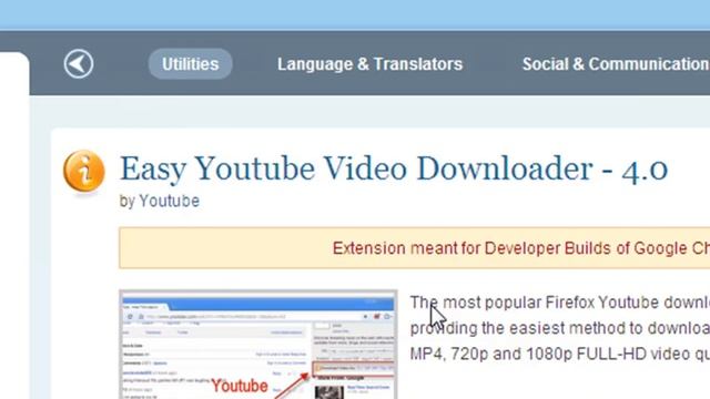 Download Youtube Video(Google Chrome) HD