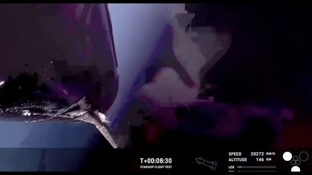 ⚡️Starship взорвался в воздухе через несколько минут после начала испытательного полета.