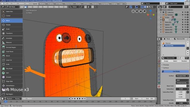 Modeling a cartoon monster - Blender 2.8 Tutorial