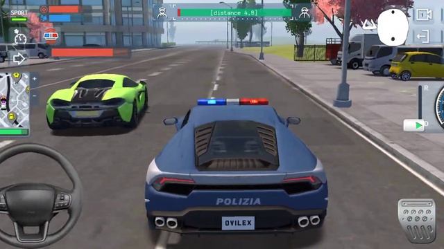 Police Sim 2022 Simulator - Lamborghini Huracan Police Car Chasing Thief - Android Car Gameplays #1