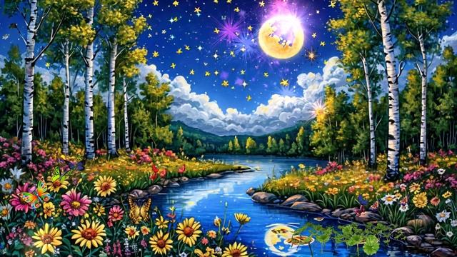 Цветные росы в луговине... ПЕСНЯ В ДУШУ ВИДЕО