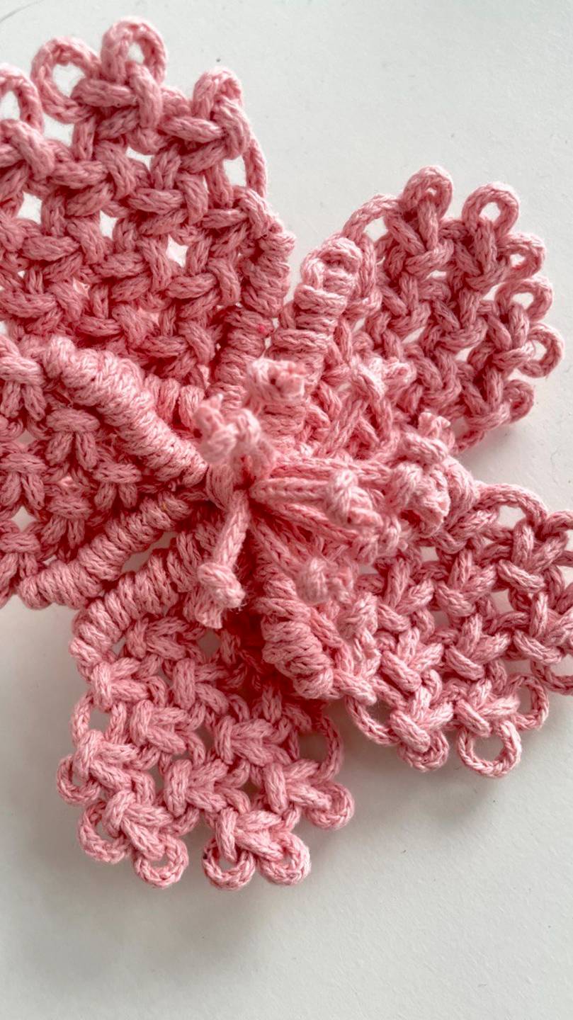 мастер-класс макраме Цветок