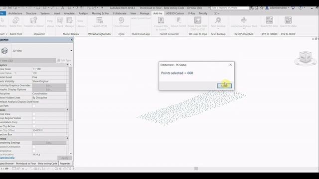 Pointcloud to Floor - Revit