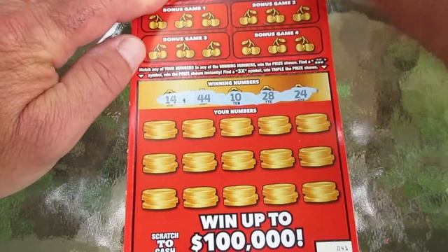 Bought 5 New "Triple Golden Cherries" Lottery Tickets and Won!?