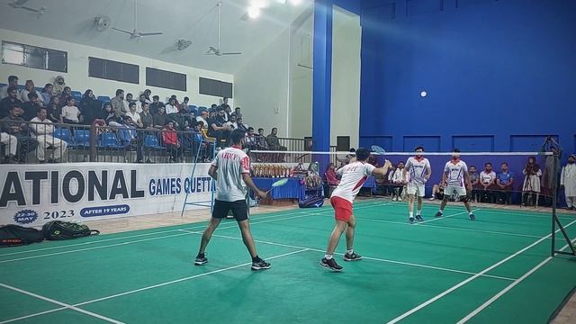 National Games 2023 Final | Pakistan badminton - Irfan saeed / Azeem vs Yasir Ali / Anjum Bashir