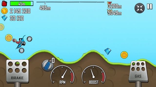 Hill Climb Racing 2024 | Part -1 Daily Challenge today Countryside Level | Motocross bike & Chopper