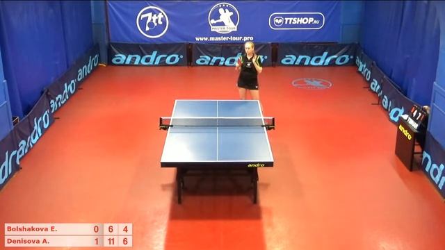 Настольный теннис матч 311019 7 Большакова Елизавета  Денисова Анна