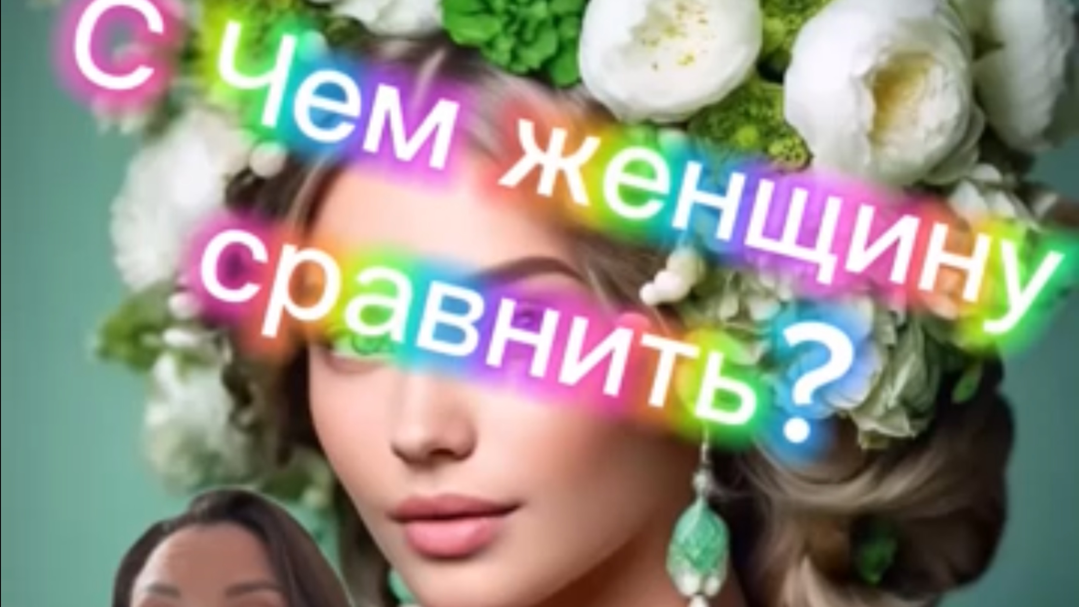 С чем женщину сравнить? 
Стихотворение к 8 марта