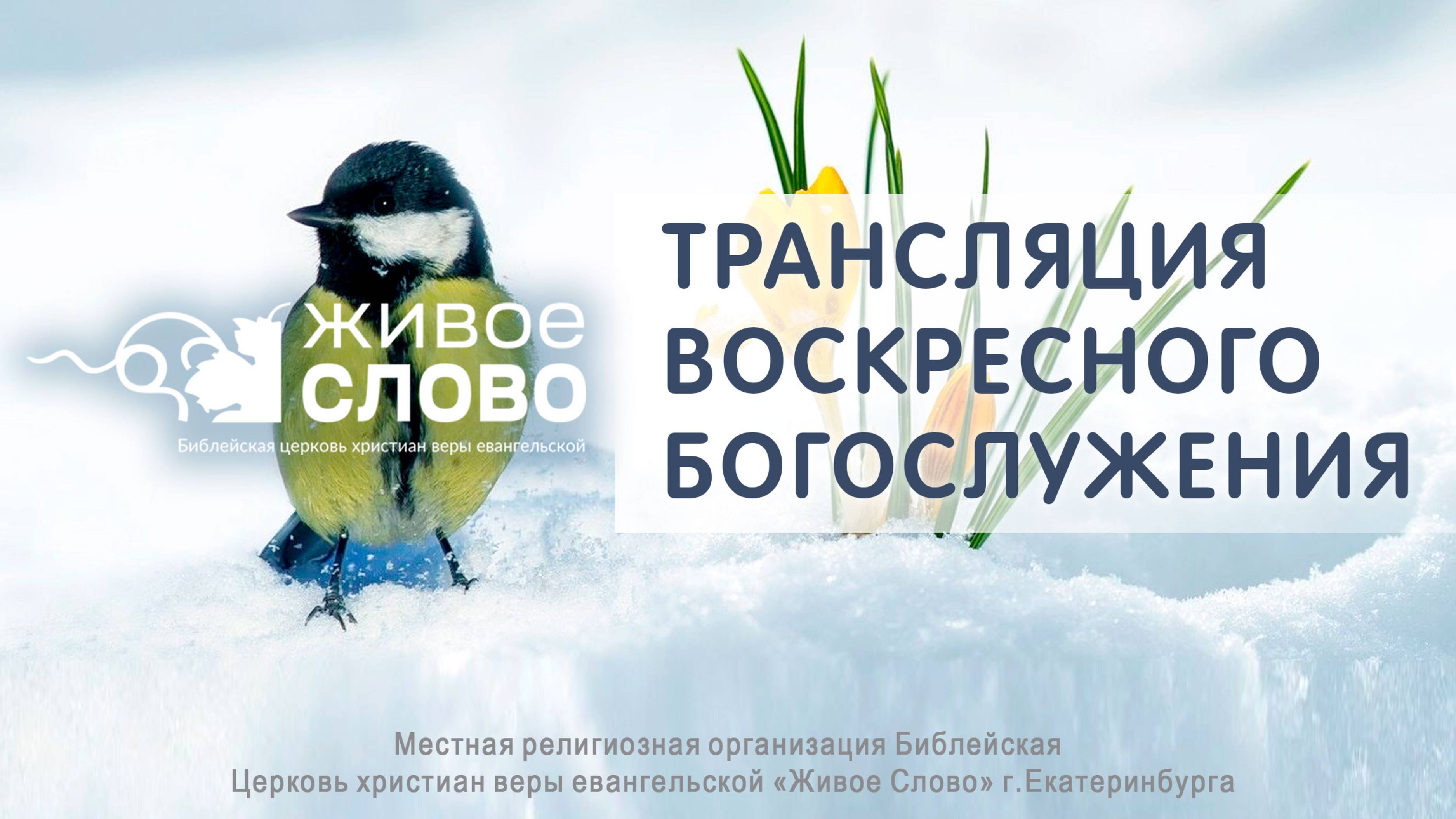 9 марта 2025 в 11:00 (ЕКБ) / Воскресное #Богослужение / Церковь «Живое Слово»
