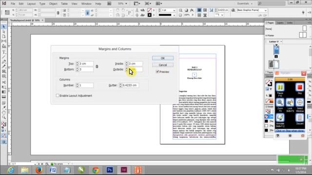 Mengatur Margins dan Columns di Indesign (Tutorial Indesign)