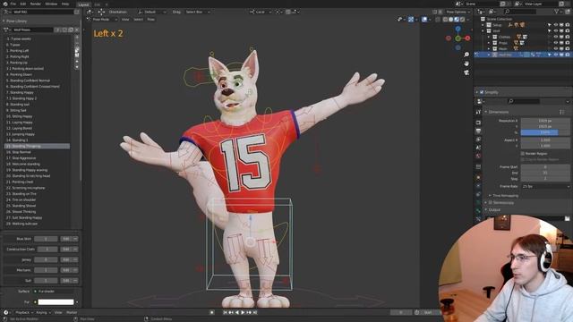 Blender - 3D Mascot Illustration Character UI Kit Library Tutorial