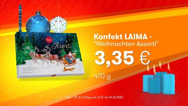 Konfekt LAIMA - "Weihnachten Assorti" // Top Angebote Mix Markt 21.12.-24.12.2020