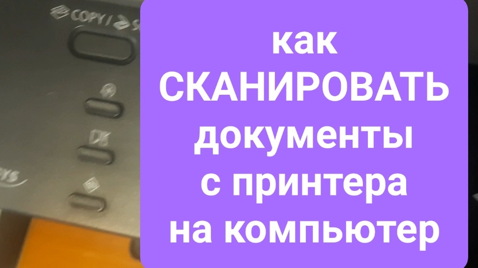 Как СКАНИРОВАТЬ документы с принтера на компьютер простыми словами