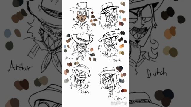 Hazbin Hotel + RDR2 using alastor as a base - | #rdr2 #hazbinhotel #crossover #digitalart | Pt 1?