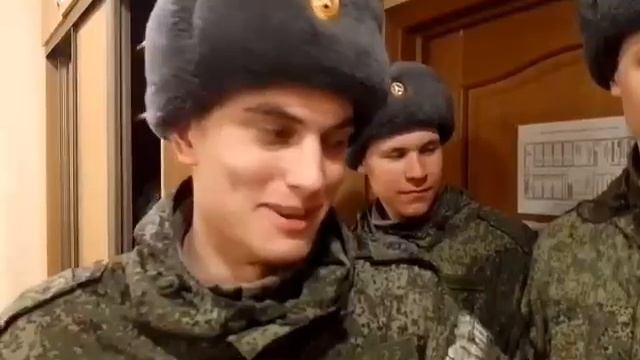 Видео-обращение от солдатов срочной службы со словами благодарности за гуманитарную помощь