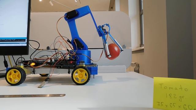 BOSHON ROBOTICS Almaty - тестирование схватывающего механизма робота 2
