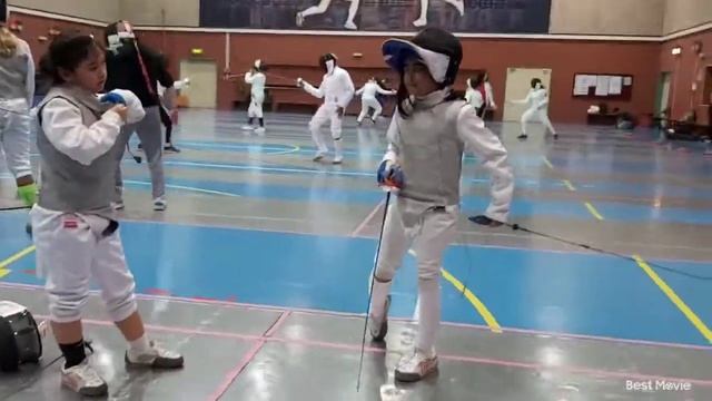 Fencing Sports Game with Coach