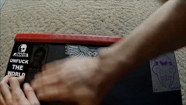 sticker bomb my element skateboard launch ramp (part one)