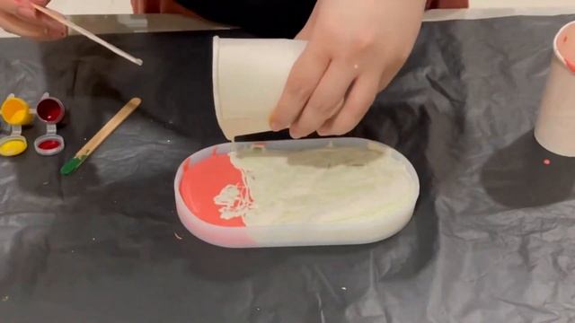 Nabo’s Creation: Jesmonite Coaster - first trial