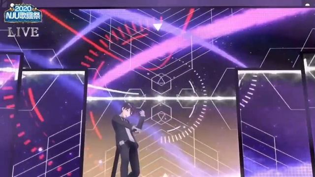【NJU歌謡祭】Kenmochi Touya going apeshit while Kagami...