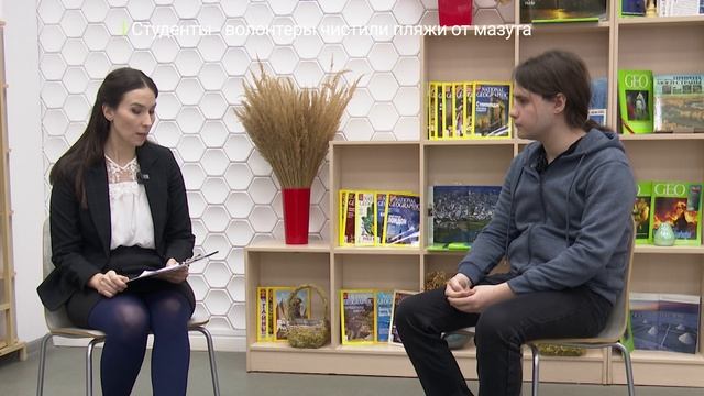 «Известия-ТВ»: Такая История. Студенты волонтеры чистили пляж от мазута