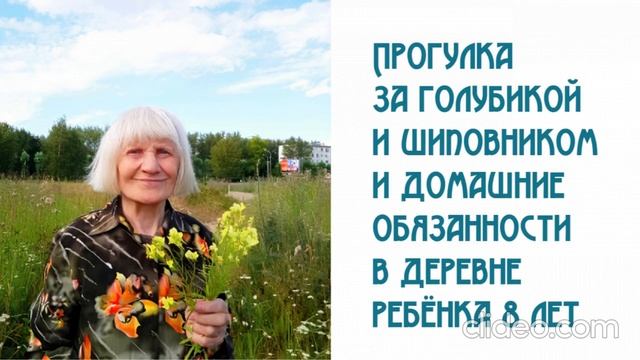 Прогулка за голубикой и шиповником и домашние обязанности в деревне ребёнка 8 лет