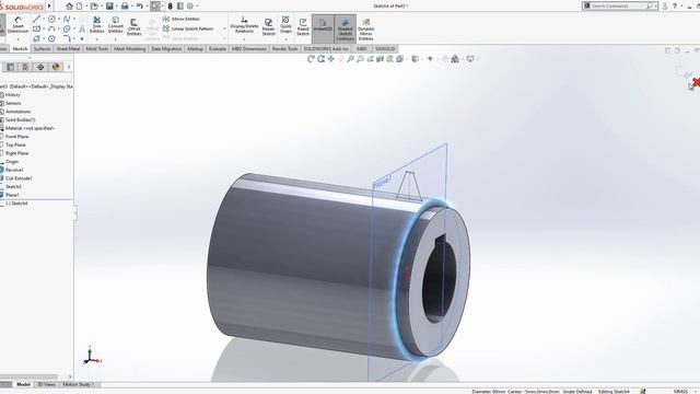 Worm Screw - Solidworks Tutorial