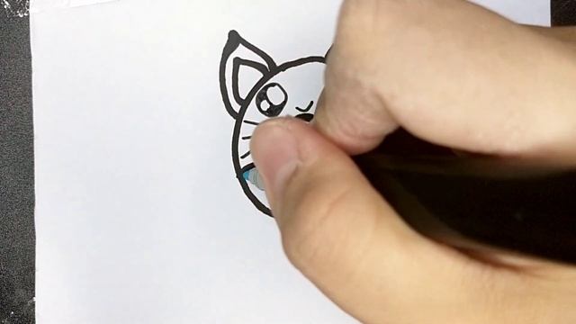 How to Draw a Cute Rabbit Donut | SUPER EASY DRAWING FOR KIDS