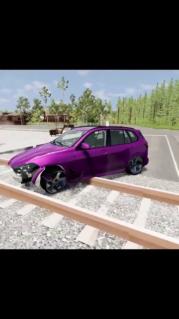 Bmw X5 vs Rails - Beamng drive