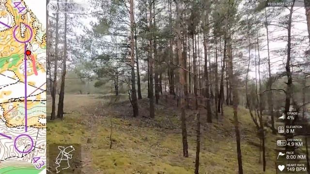 Headcam Orienteering #5 - Magnēts 43.k. (19.03.2022, Trīsciems, Rīga)