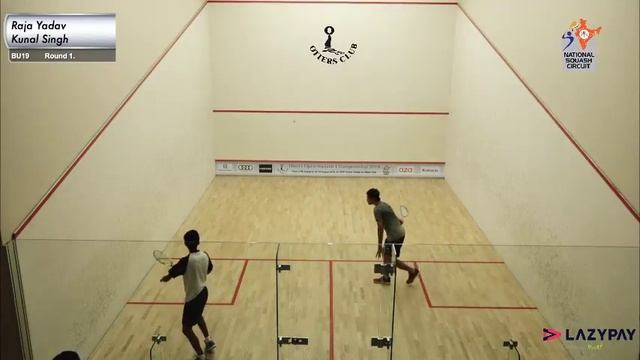 Otters Open Squash Championship 2018 I Day 1 I BU19 I Raja Yadav v  Kunal Singh