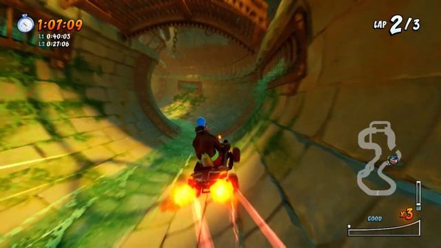 CTR Nitro-Fueled: Sewer Speedway Time Trial — Oxide Ghost — NO SHORTCUTS