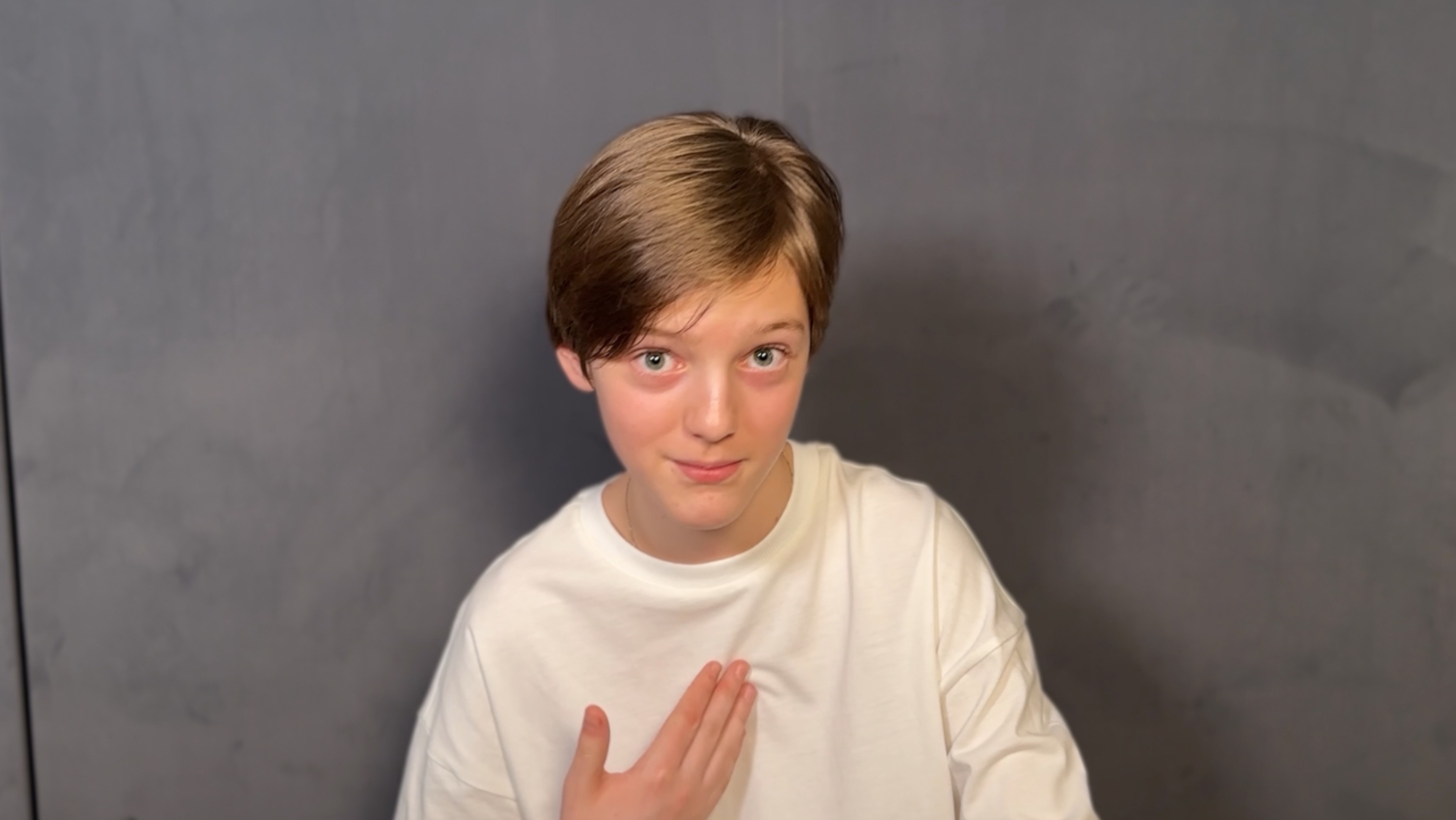 Визитка актерская Миловидов Марк 13лет