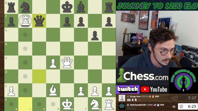 Chess Journey To 1200 ELO Episode #35 (We Play a Nearly Perfect Game)