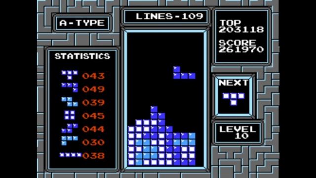 NES Tetris high score PB 534,085 points