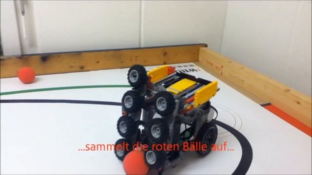 LEGO Mindstorms NXT löst Aufgaben der WRO 2014 Junior Category