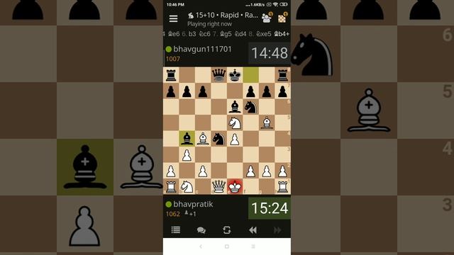 EASY WIN ..15+10 rapid chess (rated).