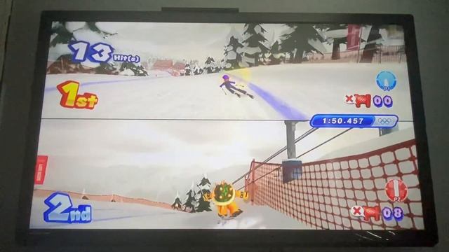 Sochi 2014-bowser loses to waluigi in alpine skiing downhill