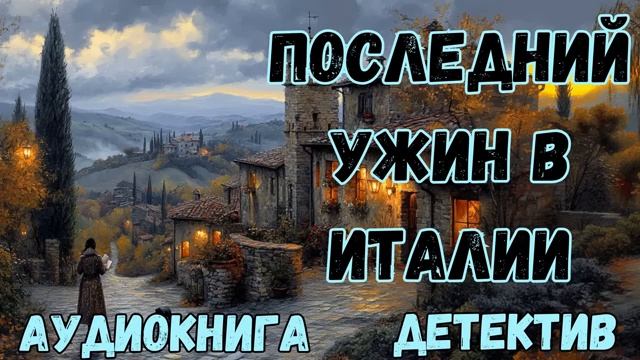 АУДИОКНИГА ДЕТЕКТИВ. ПОСЛЕДНИЙ УЖИН В ИТАЛИИ
