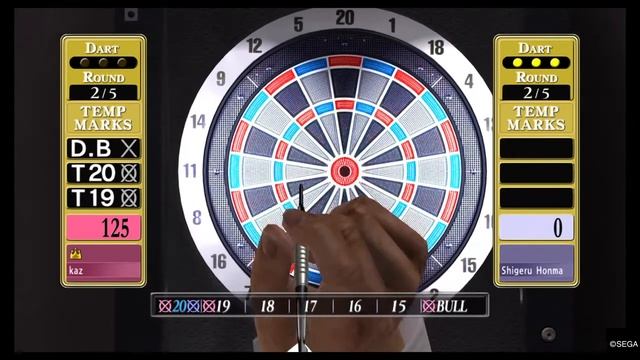 YAKUZA 3 Darts Advanced Cricket Win