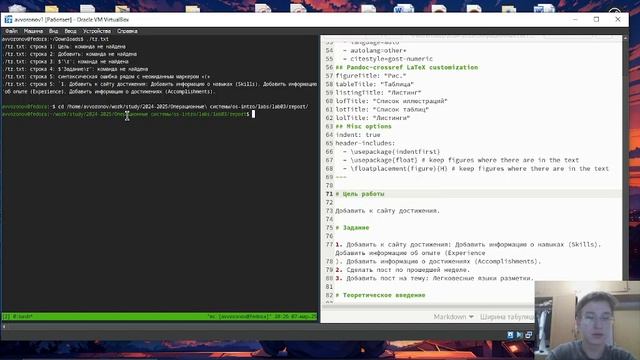 Отчет по лабораторной №3