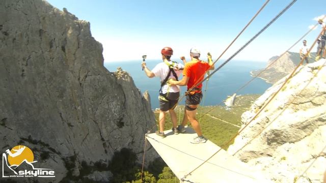 Глеб  Ilias-kay Rope jumping with Skyline x-team in Crimea