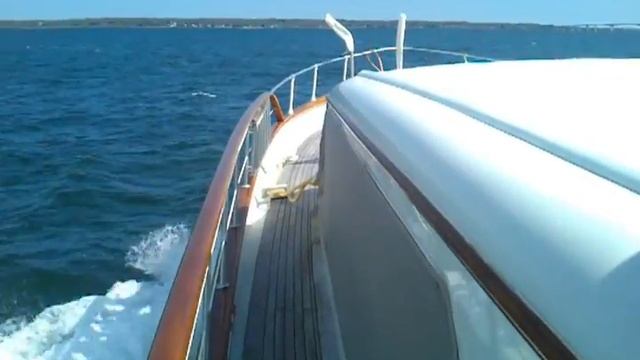 Sea trial of yacht "Sunshine" 64' Burger 1968 in Wickford, Rhode Island