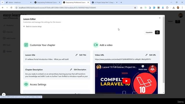 133 -Lesson Publish Unpublish Delete Part 4
