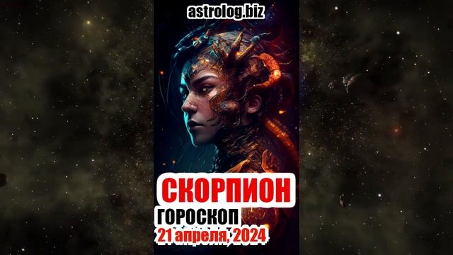 СКОРПИОН   гороскоп на 21 апреля, 2024